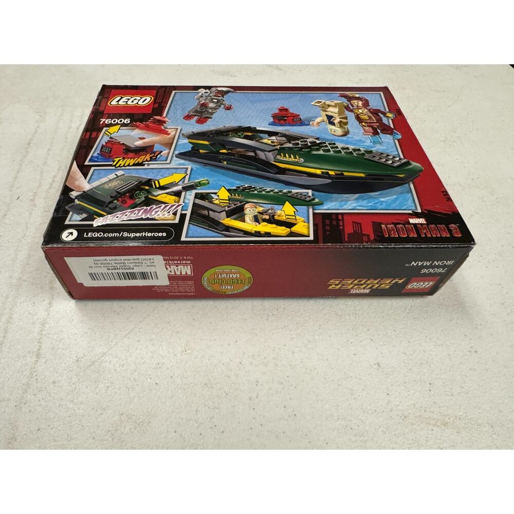 LEGO Marvel: Iron Man: Extremis Sea Port Battle (76006) 195Pcs New Sealed - Picture 9 of 10